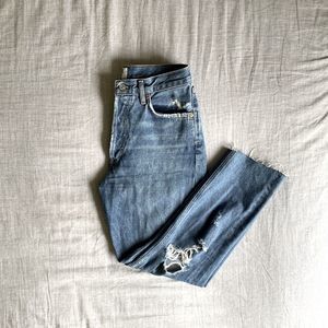 AGOLDE Straight Leg High Waisted Jeans